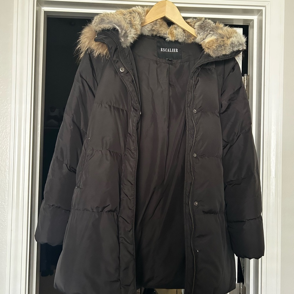 Real Fur Winter Feather Jacket